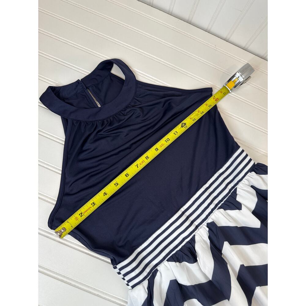 NWT Cupshe Dresses - Chevron Skirt Maxi & Floral Short Sleeve V-Neck Bundle Sz S - Picture 7 of 8